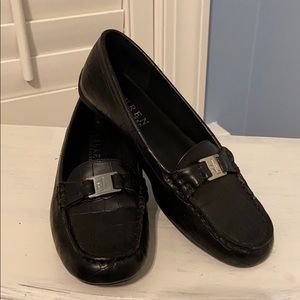 Lauren Ralph Lauren Croc Loafers Black